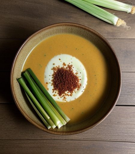 Fresh Corn Bisque With Green Onions recipe image
