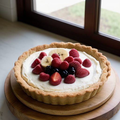 Fresh Fruit Tart With Banana-'Cream Filling~ recipe image