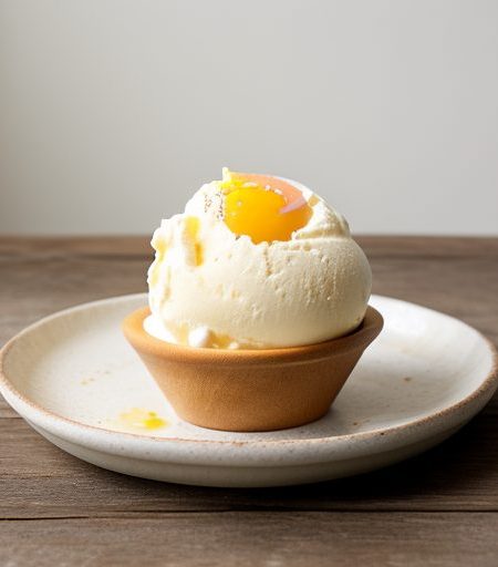 Fresh Georgia Peach Ice Cream- Ben & Jerry' recipe image