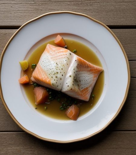 Fresh Halibut Baked With Smoked Salmon recipe image