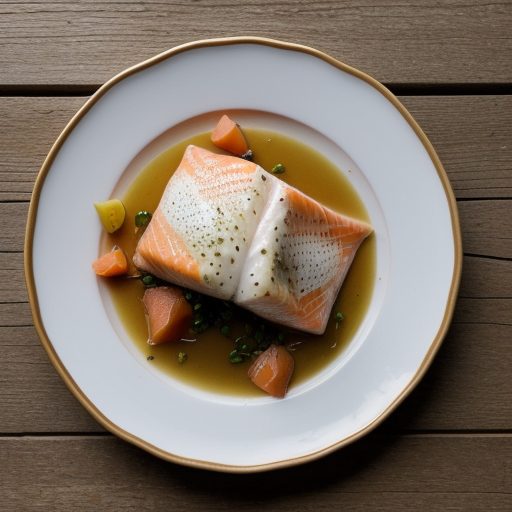 Fresh Halibut Baked With Smoked Salmon recipe image