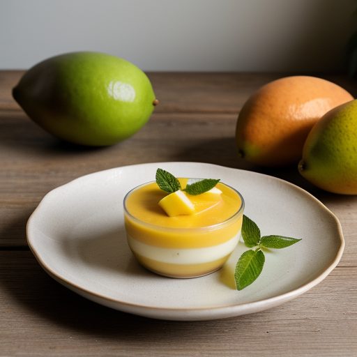 Fresh Mango Puddings recipe image