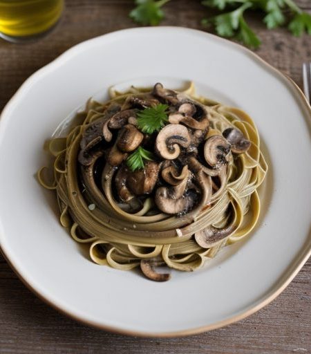 Fresh Mushroom Fettuccine ( 4.5 Points recipe image