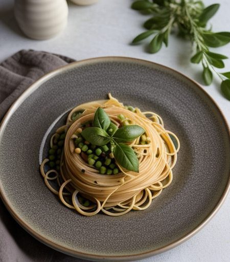 Fresh Pasta With Peas recipe image