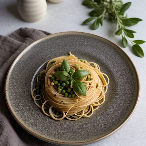 Fresh Pasta With Peas recipe image