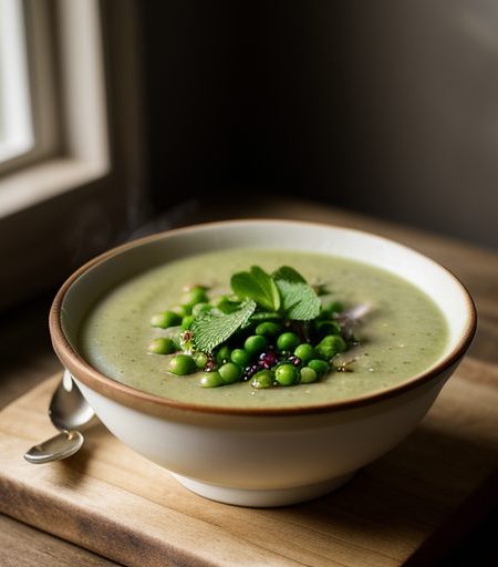 Fresh Pea Soup (Irish recipe image
