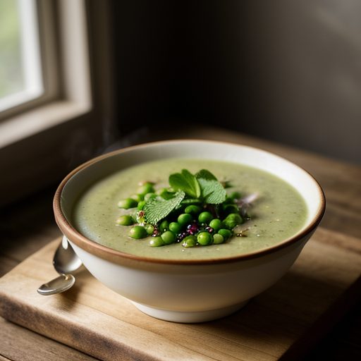Fresh Pea Soup (Irish recipe image