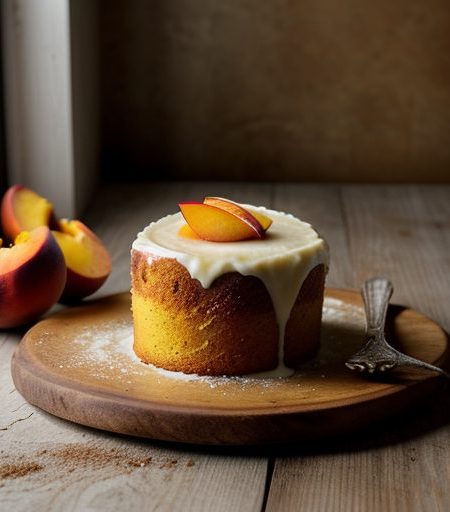 Fresh Peach Pound Cake recipe image