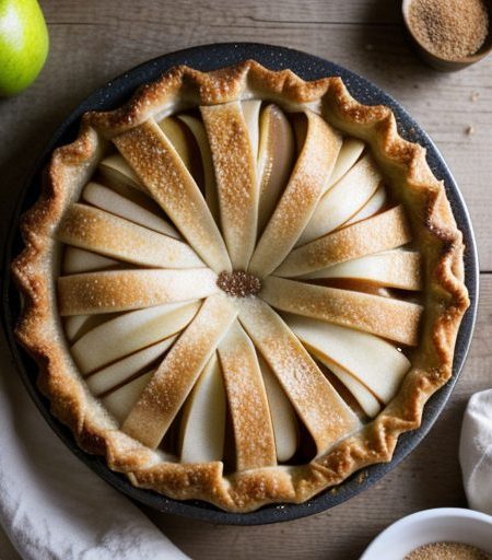 Fresh Pear & Apple Pie recipe image