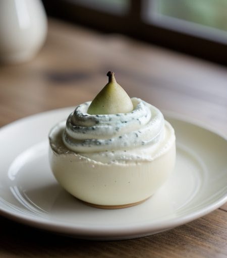 Fresh Pear With Roquefort Cream recipe image