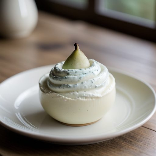 Fresh Pear With Roquefort Cream recipe image