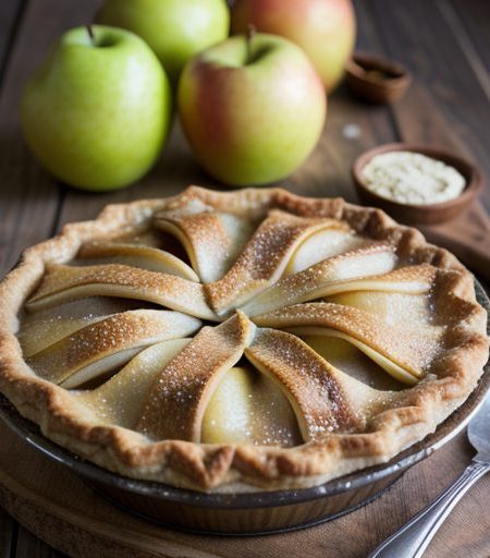 Fresh Pear and Apple Pie recipe image