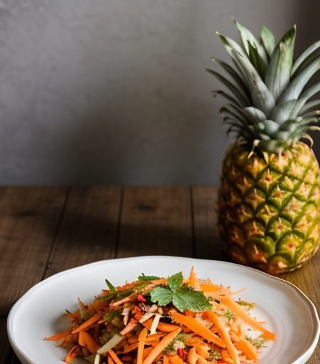 Fresh Pineapple Slaw recipe image
