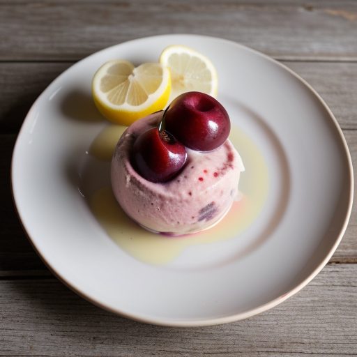 Fresh Plum Ice Cream recipe image