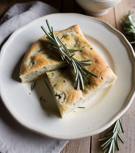 Fresh Rosemary Onion Focaccia recipe image