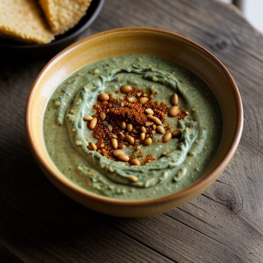 Fresh Spinach in Bean Cheese Sauce recipe image