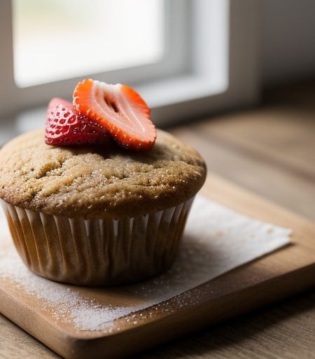 Fresh Strawberry Muffins recipe image