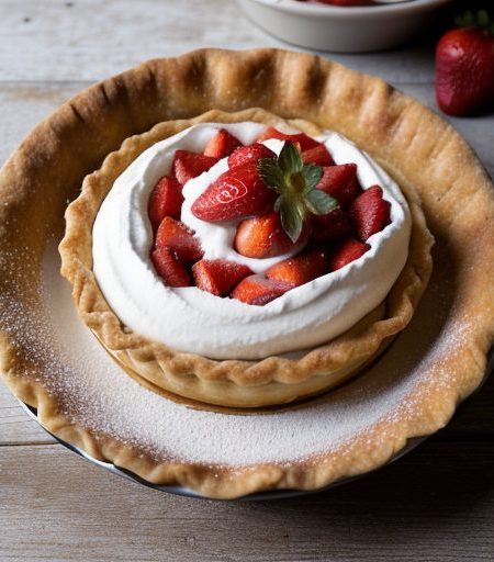 Fresh Strawberry Pie Glace recipe image