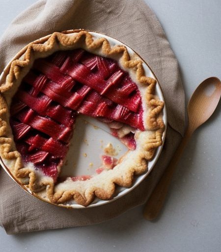 Fresh Strawberry-Rhubarb Pie recipe image