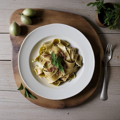 Fresh Tagliatelle With Garlic~ Rucola & Sun recipe image