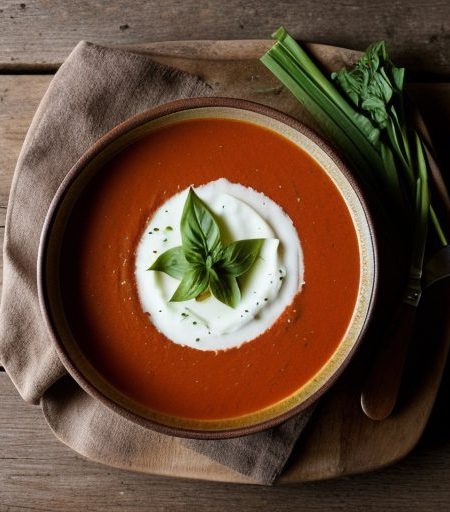 Fresh Tomato-Basil Soup recipe image