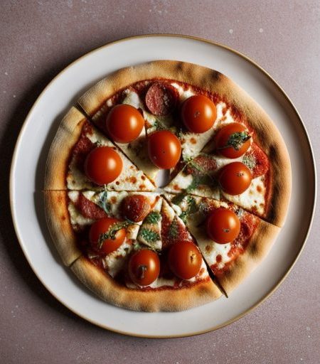 Fresh Tomato Pizzas recipe image