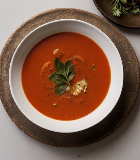 Fresh Tomato-Vegetable Soup recipe image