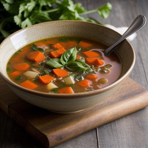 Fresh Vegetable Basil Soup recipe image