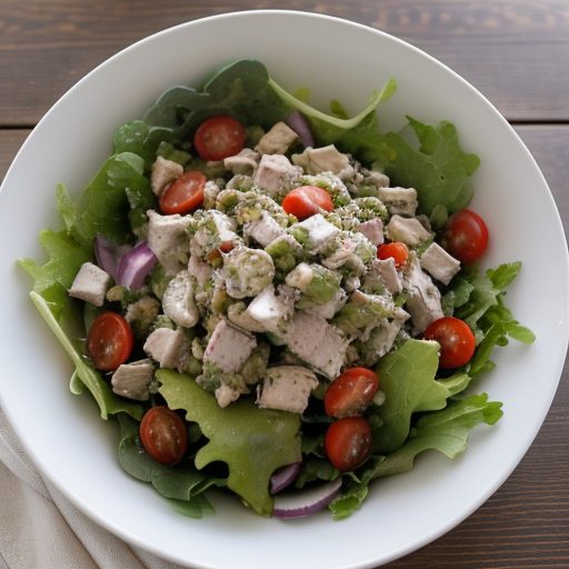 Fresh Vegetable Turkey Salad recipe image