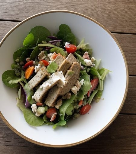 Fresh Vegetable Turkey Salad recipe image