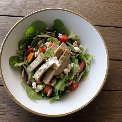Fresh Vegetable Turkey Salad recipe image