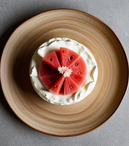 Fresh Watermelon With Cool Citrus Mascarpone recipe image