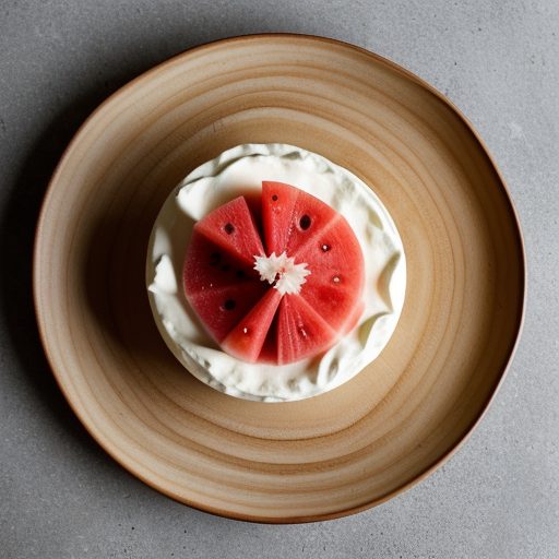 Fresh Watermelon With Cool Citrus Mascarpone recipe image