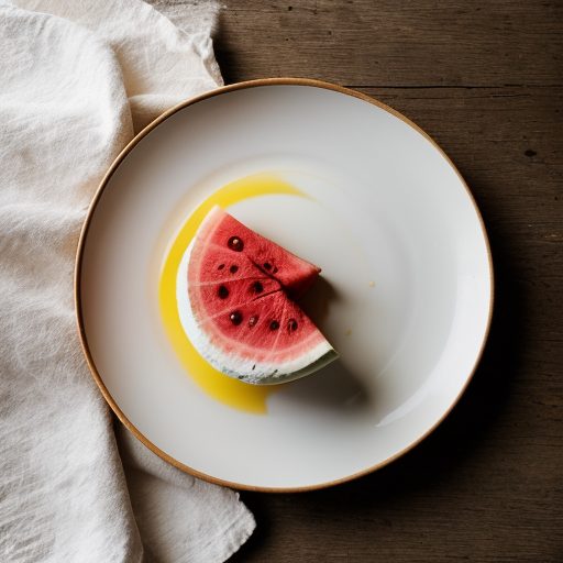 Fresh Watermelon With Cool Citrus Mascarpone recipe image
