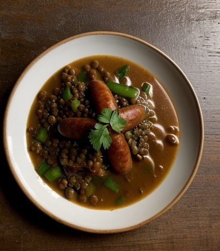 Fresno Smoked Sausage & Lentil Gumbo recipe image