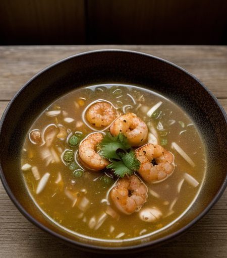 Fri-Dinner: Hot-and-Sour Shrimp Soup recipe image