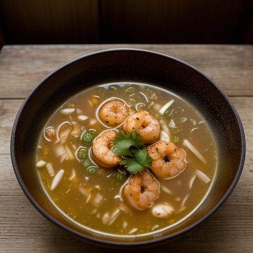 Fri-Dinner: Hot-and-Sour Shrimp Soup recipe image