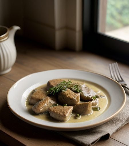 Fricassee De Poulet Au Chablis recipe image