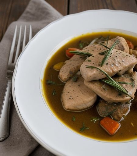 Fricassee of Chicken With Tarragon recipe image