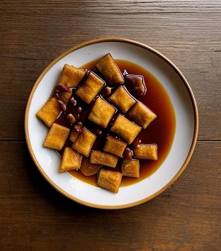 Fried Bean Curd With a Sweet & Sour Sauce recipe image