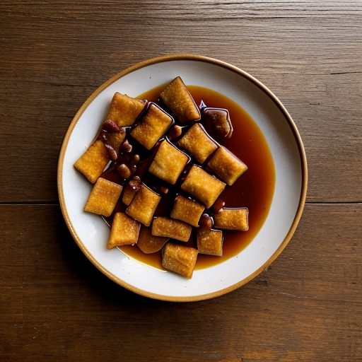 Fried Bean Curd With a Sweet & Sour Sauce recipe image