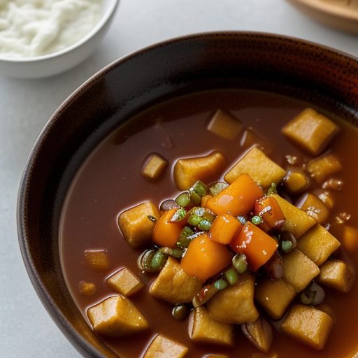 Fried Bean Curd With a Sweet and Sour Sauce recipe image