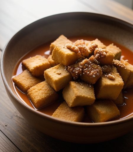 Fried Beancurd in Red Chile Sauce recipe image