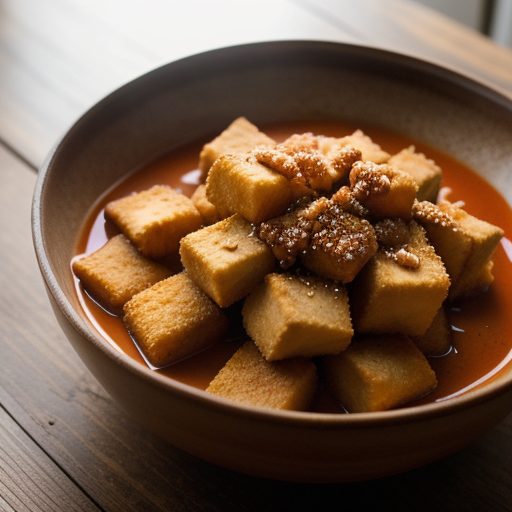 Fried Beancurd in Red Chile Sauce recipe image