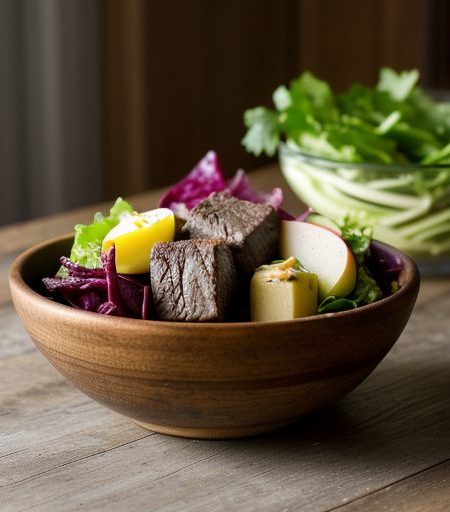 Fried Beef Salad recipe image