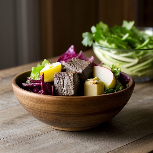Fried Beef Salad recipe image