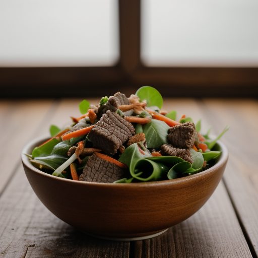 Fried Beef Salad recipe image