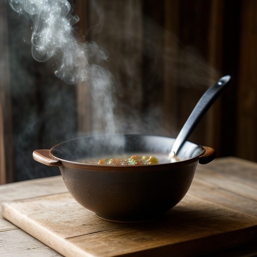 Fried Beef Soup recipe image