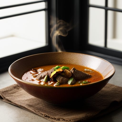 Fried Beef Soup recipe image