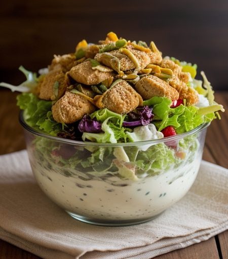 Fried Chicken Salad recipe image